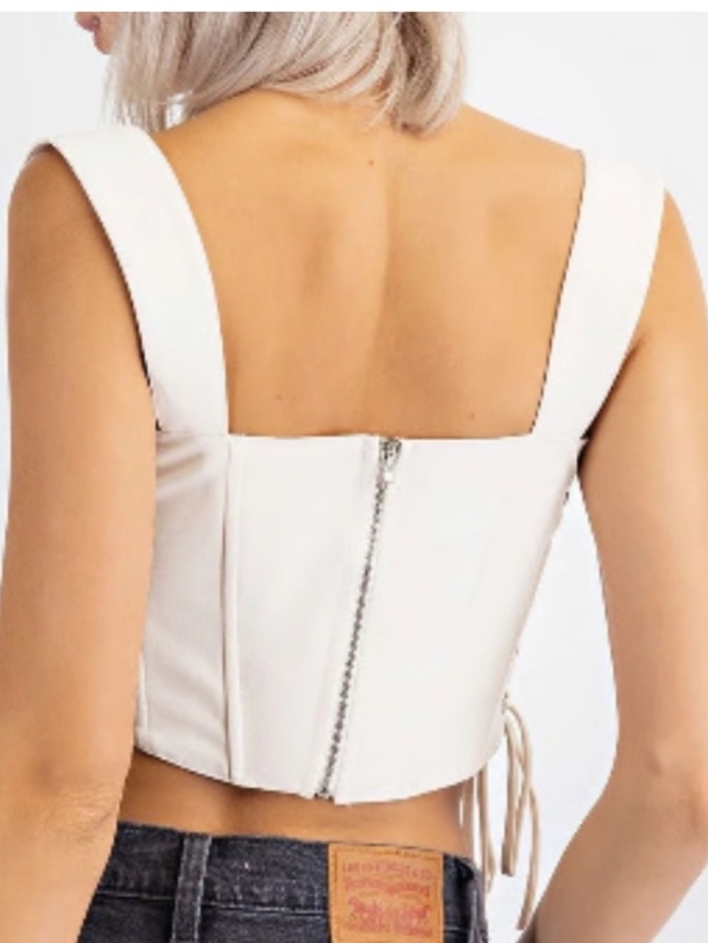 Rumours Westwood Corset Top in Cream Small - Picture 3 of 9
